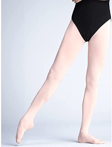 ONTYZZ Medias de Ballet Sin Costura para Niñas y Damas Danza Medias Pantys Estirar 90 Den Utilizado para la Clase de Danza o Espectáculos Rosa-Claro/M