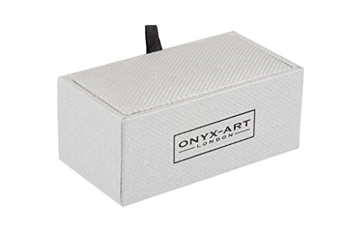 Onyx Art mancuerna de par - barco de vela en caja de regalo CK640