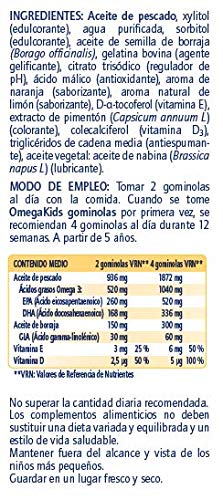 Ordesa Omegakids Gummies Masticables- 54 Unidades - El Omega-3 para tus hijos, 4 gominolas al día