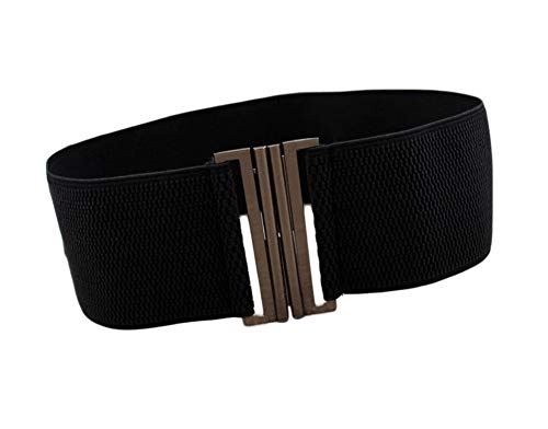Oyccen Cinturón Elástico para Mujer Cinturones de Vestir Pretina Ancho con Hebilla de Metal
