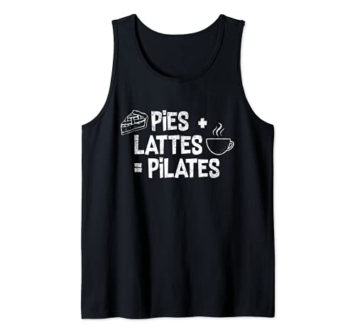 Pasteles + Lattes = Pilates | Divertida temporada de otoño clase de pilates Camiseta sin Mangas