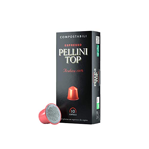 Pellini Caffè - Espresso Pellini Top Arabica 100% - 120 Cápsulas (12 x 10) - Compatible Con Máquina Nespresso
