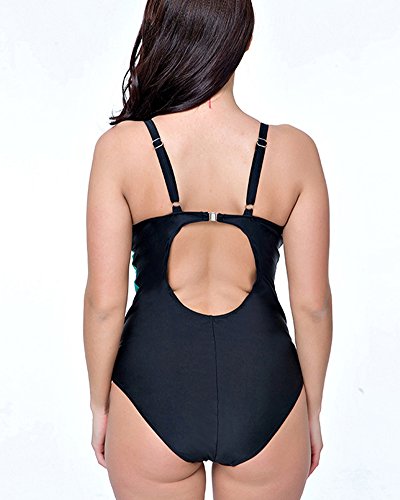 PengGengA Mujer Triangular Bikini Tallas Grandes Bañadores Slim Monokini Traje De Baño Negro 56
