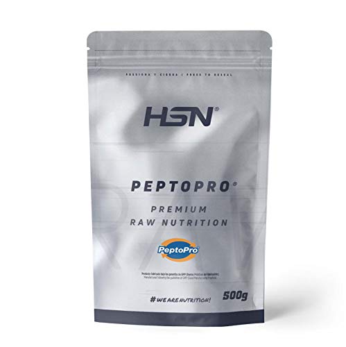 PeptoPro de HSN | Sin Sabor 500 gr | 100% Hidrolizado de Caseína | Ultra Rápida Absorción | Contribuye al Mantenimiento y la Ganancia de Masa Muscular | No-GMO, Vegetariano, Sin Gluten