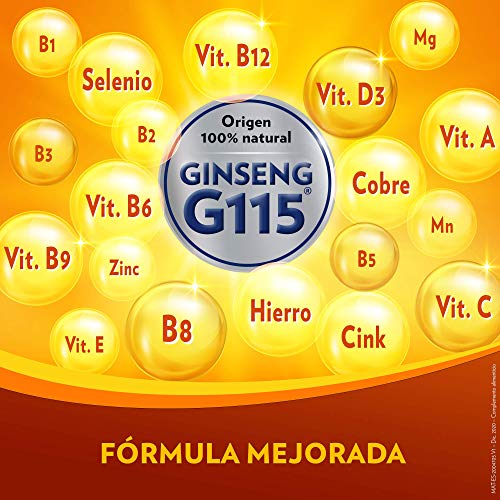 Pharmaton Complex - Multivitamínico con Ginseng - 60 Comprimidos Compactos - Energía Física y Mental