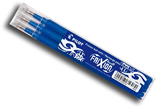 Pilot Frixion Ball - Recambio para bolígrafo (12 unidades), color azul