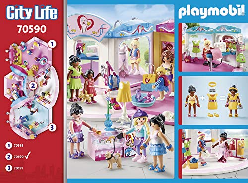 PLAYMOBIL City Life 70590 Estudio Diseño de Moda, Para niños de 5 a 12 años