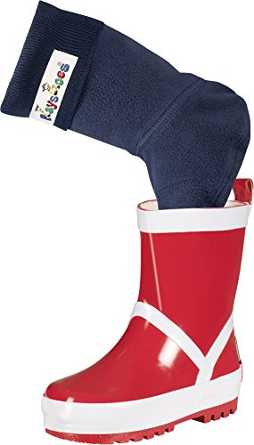 Playshoes Fleece-Stiefel-Socke, Calentadores Unisex Niños, Azul, 28/29 EU