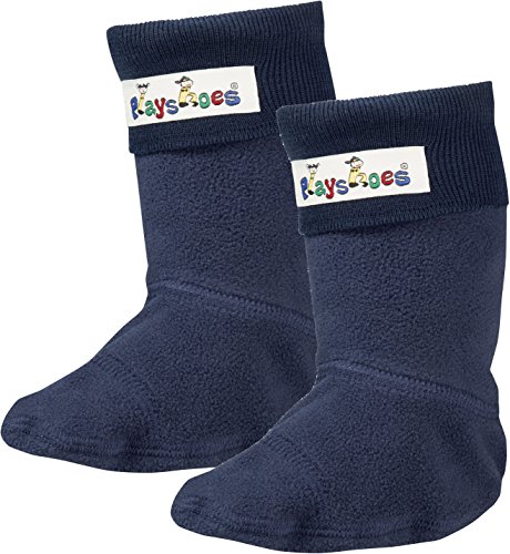 Playshoes Fleece-Stiefel-Socke, Calentadores Unisex Niños, Azul, 28/29 EU
