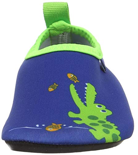 Playshoes Zapatillas de Agua con protección UV Cocodrilo, Zapatos para Playa Unisex niños, Azul (Marine 11), 24/25 EU