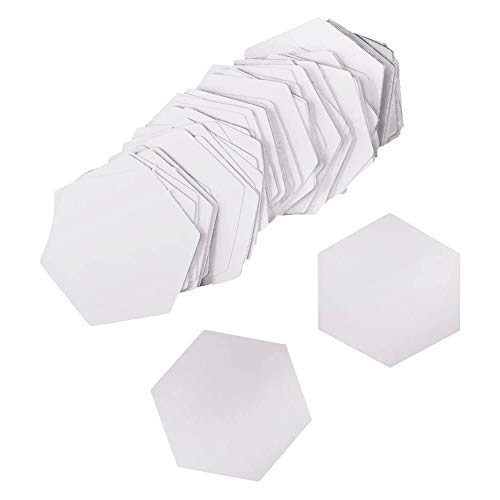 POFET 500 plantillas hexagonales de papel para manualidades, 26 mm