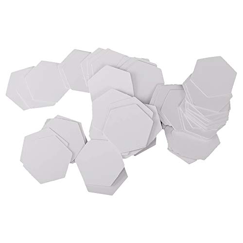 POFET 500 plantillas hexagonales de papel para manualidades, 26 mm