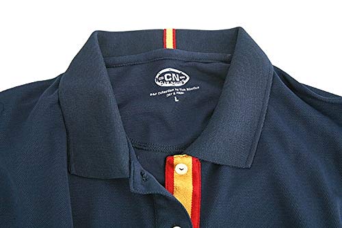 Polo Marca Club Nautico Mujer Azul Marino - Colores Bandera de España - Dry & Fresh Tejido técnico. Talla M