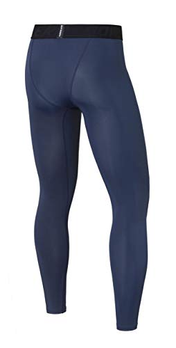 PowerLayer Hombre y Niño Mallas de Compresion Termicas para Running - Pantalon Deporte - Navy Eclipse (Azul), XL Niños (12-14 Años)