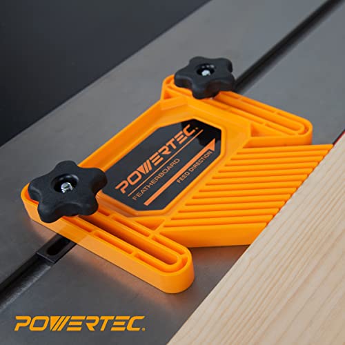 POWERTEC 71551 Kit de seguridad - Tabla de plumas, bloque de empuje y barra de empuje, 3PK