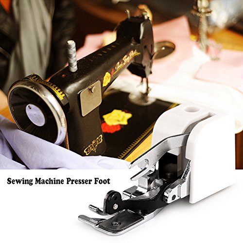 Powstro Accesorio para máquina de coser Cortador lateral de coser Máquina de coser Prensatelas Accesorio para pies compatible con todos los cantantes de caña baja Janome Hermano Janome Kenmore