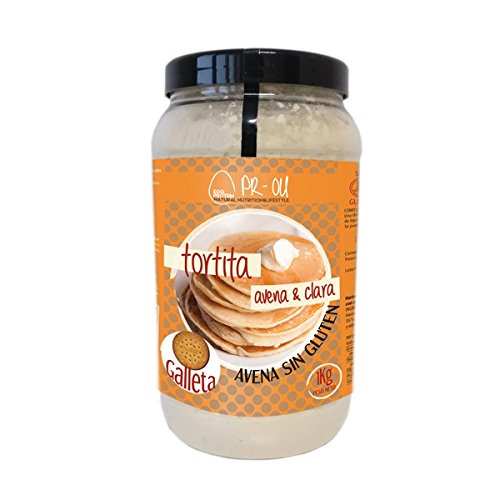 PR-OU Tortitas proteicas de Clara de Huevo y Avena 1 kg - Galleta