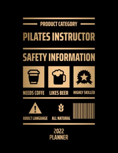 Product Category Pilates Instructor 2022 Planner: 2022 Daily Planner 120 pages 8.5x11