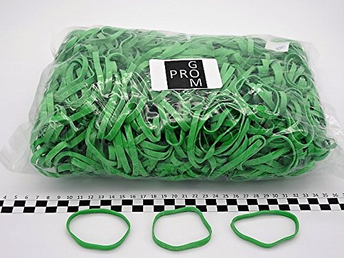 Progom - Gomas Elasticas - 70(ø45) mm x 5mm - Verde - bolsa de 1kg