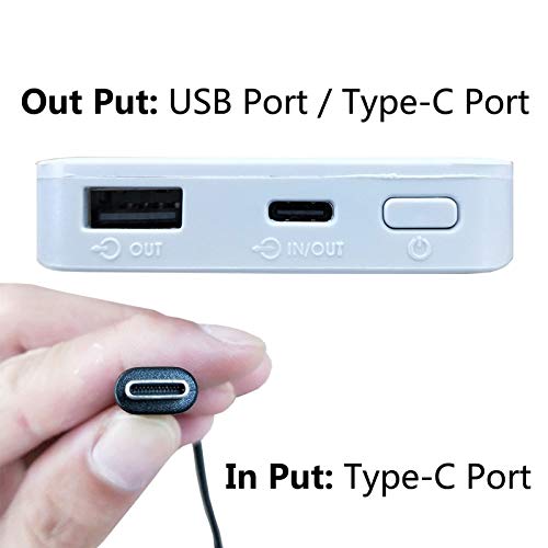 PROSmart Batería para Chaleco Calentado, USB 3,7V 2A 10000mah Banco de Energía Recargable para Térmicos Calentar Chalecos y Chalecos calentables (Sin Cargador ni Cable)