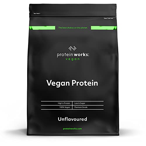 Proteína Vegana | Sin Sabor | 100% A Base de Plantas | Sin Gluten | Ecológico | Bajo en Grasas | THE PROTEIN WORKS | 500g