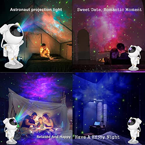 Proyector LED de cielo estrellado, proyector astronauta con mando a distancia, para decorar habitaciones, ambientador de luz nocturna, regalo para niños y adultos, fiesta en casa