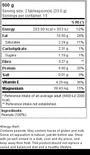 Prozis Foods Crema de Cacahuete, Sabor Cremoso - 500 gramos