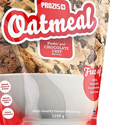 Prozis Oatmeal - Cereales Repletos de Proteínas, Hidratos de Carbono de Alta Calidad y Fibras Saciantes - Sabor Pepitas de chocolate - 1250 g