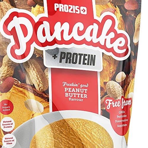 Prozis Pancake + Protein: Tortitas de avena con proteína, Crema de cacahuete - 900 g