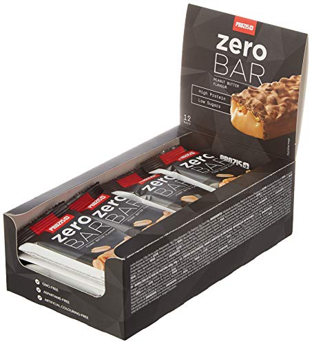 Prozis Zero Bar, Barrita con bajo contenido en azúcares, Crema de cacahuete - 12 x 40 g