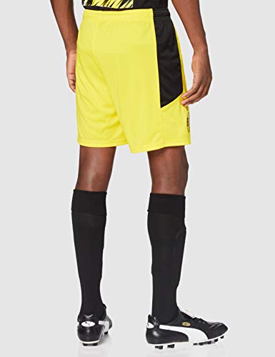 PUMA BVB Shorts Replica Pantalones Cortos, Hombre, Cyber Yellow, L
