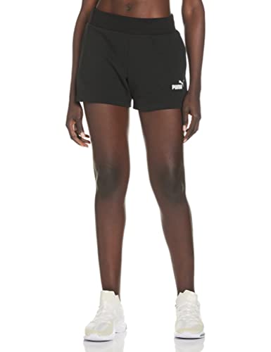 PUMA ESS 4` Sweat Shorts TR Pantalones Cortos, Mujer, Black, M