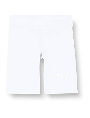 Puma Liga Baselayer Shorttight Jr, Pantalones Cortos Para Niños, Blanco (Puma White), 140