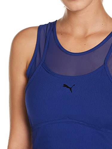 PUMA Studio Layered Crop Top Camiseta De Tirantes, Mujer, Elektro Blue, XL