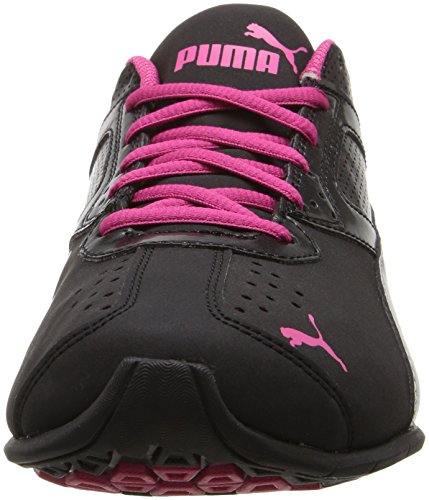 PUMA Tazon 6 WN'S FM, Zapatillas de Entrenamiento elíptico Mujer, Negro, Plateado, Rojo y Negro, 40 EU