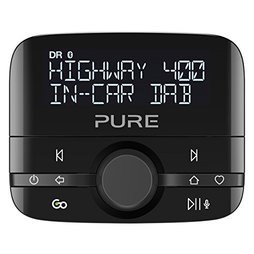 Pure Dab para Coche con FM Digital Adaptador de Audio con Bluetooth