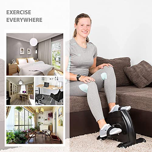 QKFON Mini bicicleta de fitness 3 en 1 para el hogar, para ejercitar brazos y piernas, aparato de deporte, para el hogar o la oficina