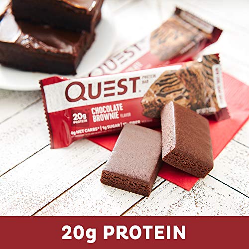 Quest Nutrition Protein Bars, Chocolate Brownie - Pack of 12