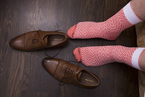 Rainbow Socks - Mujer Hombre Calcetines Sushi Salmón - 1 Par - Tamaño 36-40