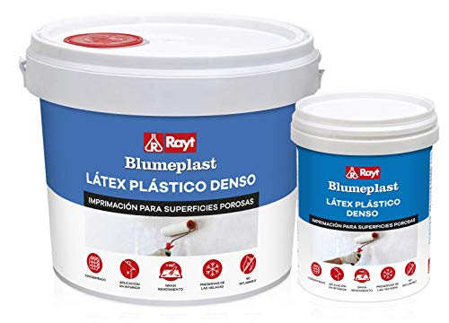 Rayt 157-09 Blumeplast M-20: Látex plástico denso, sellador de superficies de yeso, cemento, estuco, madera, y sellante para manualidades. Secado transparente. 1 kg
