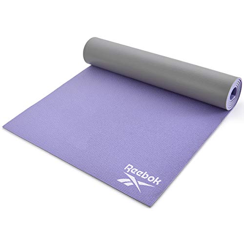 Reebok RAYG-11060PLGR Esterilla Yoga Reversible, Violet/Gris