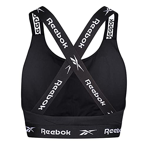 Reebok Womens Crop Top Dollie Black Camiseta, Negro, XS Mujer