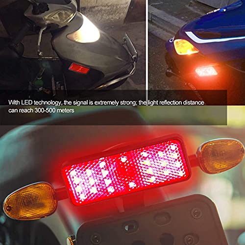 Reflector de Motocicleta LED, 1 par de Reflector de Motocicleta LED Universal Conducción Luz de Cola de Freno Trasero Luz de Cola de Freno de Conducción