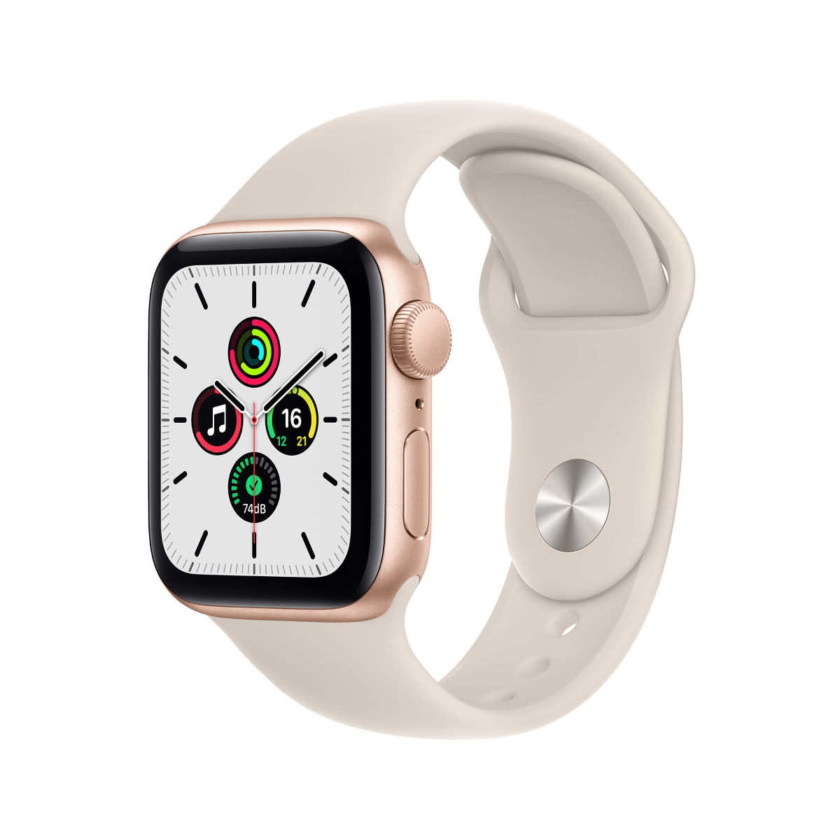 Reloj GPS Apple Watch SE (40 mm, caja dorada,correa deportiva Starlight) - Relojes