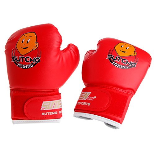 RG-FA Los niños de dibujos animados saco de boxeo Sparring guantes de entrenamiento de lucha de 3 a 12 años