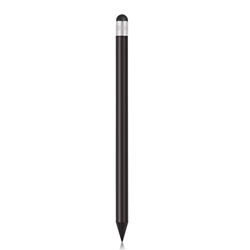 Richer-R Stylus Pen,2 en 1 Lápiz Táctil Alta Sensibilidad, Lápiz de Escritura para Papel/Pantalla Táctil Capacitiva,Mini Lápiz óptico Universal Portátil para Tabletas y Teléfonos Móvils(Negro)