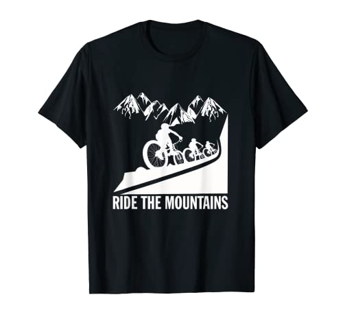 Ride the Mountain MTB Downhill Free Mountainbiker Camiseta