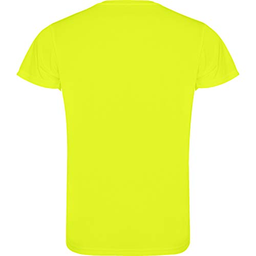 ROLY Camiseta Hombre (Pack 5) Deporte | Camiseta Técnica para Fitness o Running | Transpirable (Amarillo FLÚOR, L)
