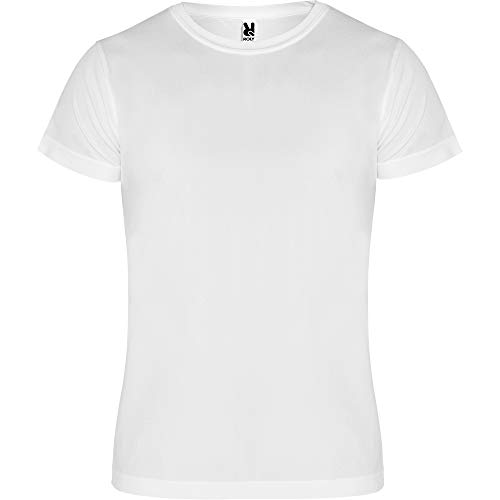 ROLY Camiseta Hombre (Pack 5) Deporte | Camiseta Técnica para Fitness o Running | Transpirable (Blanco, L)