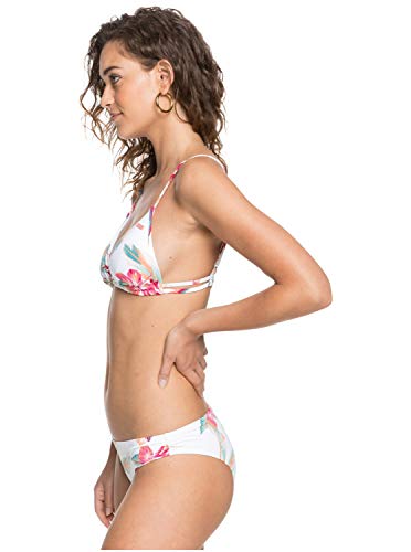 Roxy Lahaina Bay Braguita De Bikini, Mujer, Blanco (Bright White Tropic Call S), L